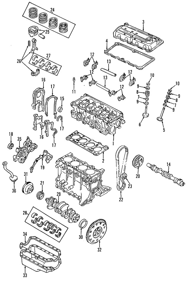 Foto de Sello del rbol de levas Original para Ford Aspire Ford Festiva Ford Probe Ford Escort Mercury Tracer Marca FORD Nmero de Parte F3BZ6700A