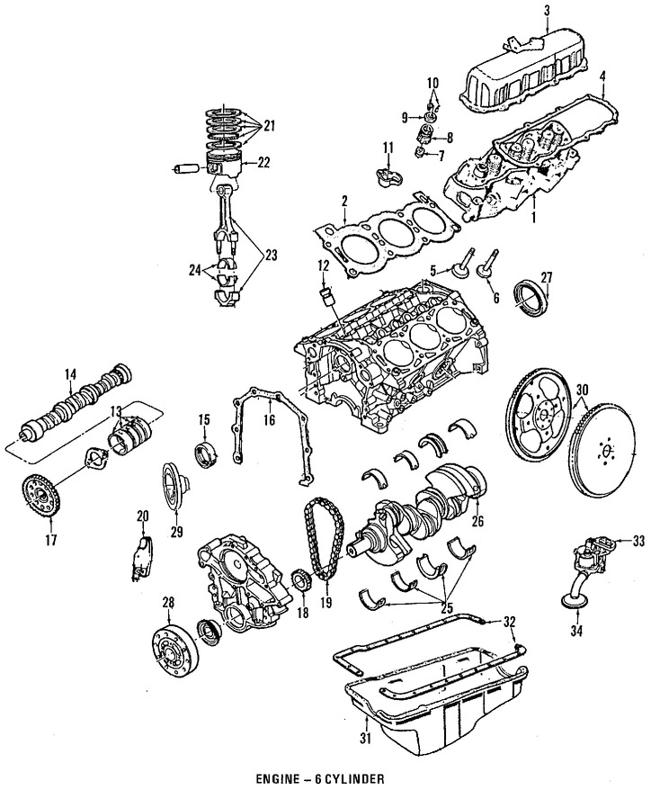 Foto de Empaquetaduras Cubierta de Correa del Tiempo Original para Merkur Scorpio Ford Bronco II Ford Ranger Marca FORD Nmero de Parte E6TZ6020A