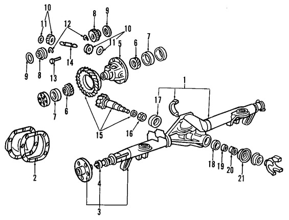 Foto de Cojinete de Apoyo Diferencial Original para Ford Mustang Marca FORD Nmero de Parte 5R3Z4220AA