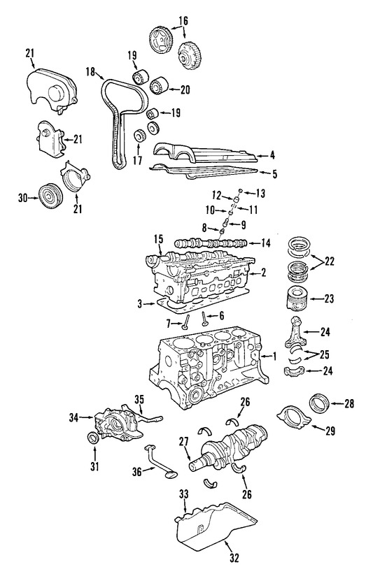 Foto de Juego de Empacadura de la culata Original para Ford Focus 2002 2003 2004 Marca FORD N�mero de Parte 2S4Z6079AA