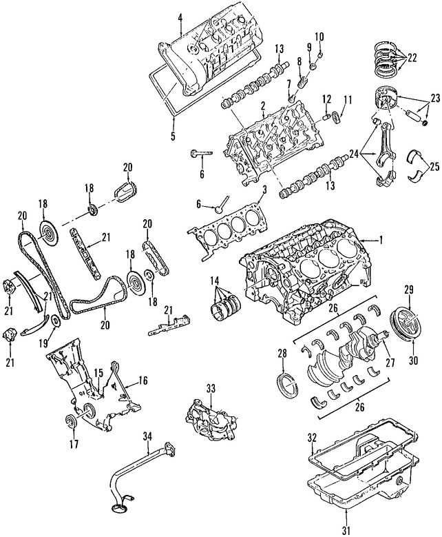 Foto de Biela Original para Ford Mustang 1996 1997 1998 1999 2000 2001 Marca FORD Nmero de Parte F6ZZ6200CA