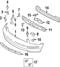 Foto de Perno de cubierta de parachoques Original para Ford Mustang Marca FORD Nmero de Parte W712277S438