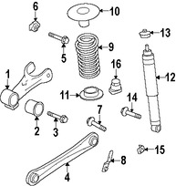 Foto de Soporte Brazo Control Suspension Original para Ford Mustang 2005 2006 2007 2008 2009 2010 Marca FORD N�mero de Parte 5R3Z5A638DA