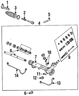 Foto de Buje de Montaje de Pin y Cremallera Original para Ford Mustang Marca FORD Nmero de Parte E5DZ3F640B