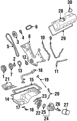 Foto de Engranaje del rbol de levas Original para Ford Mustang Ford Crown Victoria Lincoln Continental Lincoln Aviator Mercury Grand Marquis Mercury Marauder Marca FORD Parte #F8ZZ6256AA