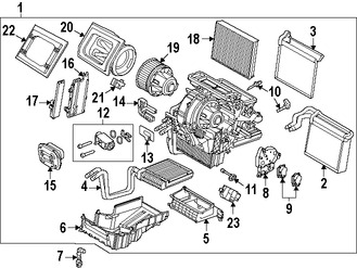 Foto de Conjunto del recipiente y el nucleo del evaporador Original para Ford C-Max 2013 2014 2015 2016 2017 Marca FORD Nmero de Parte BV6Z19B555CZ