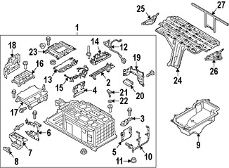 Foto de Bater�a H�brida Original para Ford C-Max 2014 2015 2016 2017 2013 Marca FORD N�mero de Parte GM5Z10B759D