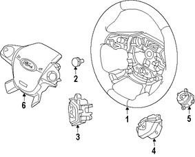 Foto de Timon / Volante / Manubrio Original para Ford C-Max 2013 2014 2015 2016 2017 Marca FORD N�mero de Parte DV6Z3600AA