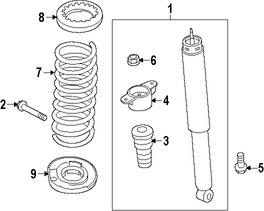 Foto de Muelle Helicoidal Original para Ford C-Max 2014 2015 2016 2017 2013 Marca FORD Nmero de Parte DV6Z5560G