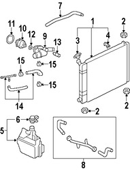 Foto de Manguera de Refrigerante del Radiador Original para Ford Focus 2000 2001 2002 2003 2004 Marca FORD N�mero de Parte YS4Z8286CA