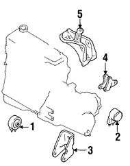 Foto de Montura De Transmisi�n Manual Original para Ford Focus 2000 2001 2002 2003 2004 Marca FORD N�mero de Parte YS4Z6038FA