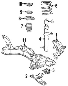 Foto de R�tula de direcci�n Original para Ford Focus 2000 2001 2002 2003 2004 Marca FORD N�mero de Parte 2M5Z3K185BA
