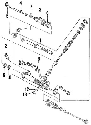 Foto de Terminal de la direcci�n Original para Ford Focus 2000 2001 2002 2003 Marca FORD N�mero de Parte YS4Z3280CB
