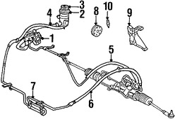 Foto de Manguera de Presi�n Direcci�n hidr�ulica Original para Ford Focus 2002 2003 2000 2001 Marca FORD N�mero de Parte 1S4Z3A719MA