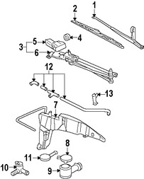 Foto de Tapa de Depsito de Lquido Limpiaparabrisas Original para Ford Focus 2004 2005 2006 2007 Marca FORD Nmero de Parte 4S4Z17632AA