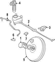 Foto de Dep�sito del Cilindro Maestro del Freno Original para Ford Focus 2000 2001 2002 2003 2004 2005 Marca FORD N�mero de Parte YS4Z2C246AA