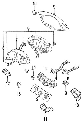 Foto de Panel de Instrumentos Original para Ford Focus 2000 2001 2002 2003 Marca FORD N�mero de Parte YS4Z10849KA
