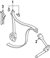 Foto de Receptaculo del Cinturon de Seguridad Original para Ford Focus Marca FORD N�mero de Parte 6S4Z5460044A