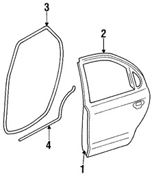 Foto de Panel externo de puerta Original para Ford Focus Marca FORD N�mero de Parte 2M5Z5424700AA