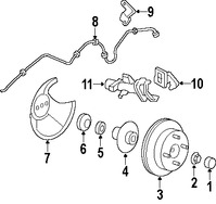 Foto de Rotor del Disco de freno Original para Ford Focus Marca FORD N�mero de Parte 7S6Z2C026A