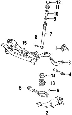 Foto de Brazo remolcador de suspensi�n Original para Ford Focus Marca FORD N�mero de Parte 4S4Z5A969AC
