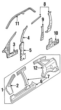 Foto de Estribo Original para Ford Focus Marca FORD N�mero de Parte YS4Z5410128AA