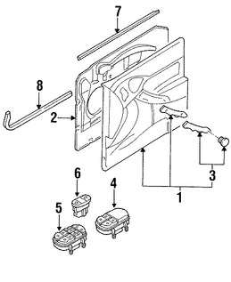 Foto de Cubierta de la manija exterior de la puerta  Original para Ford Focus 2000 2001 2002 2003 2004 Marca FORD N�mero de Parte YS4Z5422643AAA