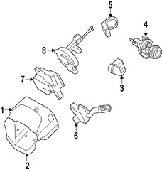 Foto de Interruptor Combinado Original para Ford Focus 2008 2009 2010 2011 Marca FORD N�mero de Parte 8S4Z13K359AA