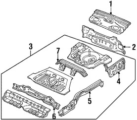 Foto de Panel posterior Original para Ford Escort 1999 2000 1998 2001 2002 2003 Marca FORD N�mero de Parte F8CZ6340320BA