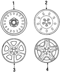 Foto de Ruedas Original para Ford Taurus Marca FORD N�mero de Parte F8SZ1007AA