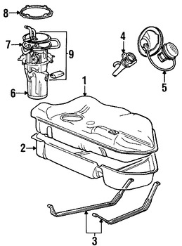 Foto de Bomba de combustible Original para Ford Taurus 2000 2001 Mercury Sable 2000 2001 Marca FORD Nmero de Parte YF1Z9H307BD