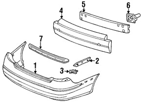 Foto de Cubierta del parachoques Original para Ford Taurus 2000 2001 2002 2003 Marca FORD N�mero de Parte 2F1Z17K835CA