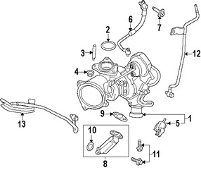 Foto de Tubo de Refrigerante del Turbo Original para Ford Fusion Ford  Ford Fiesta Marca FORD Nmero de Parte BM5Z9G738B