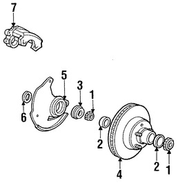 Foto de Sello de Rueda Original para Ford Lincoln Mercury Marca FORD Nmero de Parte E6DZ1249A