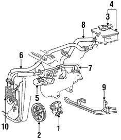 Foto de Polea de Bomba de Direccin Original para Ford  Lincoln Mercury Marca FORD Nmero de Parte E57Y3A733A