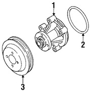 Foto de Polea de la bomba de agua del motor Original para Ford Lincoln Mercury Marca FORD Nmero de Parte F3LY8509A