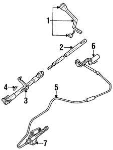 Foto de Eje de Columna de Direccin Original para Ford  Lincoln Mercury Marca FORD Nmero de Parte F7DZ7R264AA