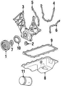 Foto de Sello del cigueal del motor Original para Ford Lincoln Mercury Marca FORD Nmero de Parte F4AZ6701A