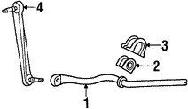 Foto de Enlace extremo de Barra Estabilizadora de Suspension Original para Ford Taurus Mercury Sable Lincoln Continental Marca FORD Nmero de Parte 3F1Z5K483A