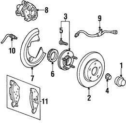 Foto de Manguera de freno hidrulico Original para Ford Taurus Mercury Sable Lincoln Continental Marca FORD Nmero de Parte 1F1Z2A442AA