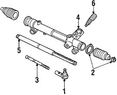 Foto de Conjunto Botas Fuelle Pion y Cremallera Original para Ford Lincoln Mercury Marca FORD Nmero de Parte E69Z3332A