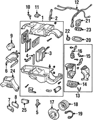 Foto de Rueda del Motor de Ventilador Original para Ford Mercury Lincoln Marca FORD Nmero de Parte YW2Z18504AA