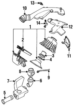 Foto de Sensor de Temperatura de Carga de Aire Original para Ford Lincoln Mercury Marca FORD Nmero de Parte F32Z12A697C