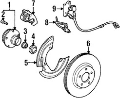 Foto de Tuerca de Eje Original para Ford Lincoln Mercury Marca FORD Nmero de Parte W710084S439