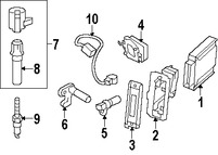 Foto de Sensor de Detonacin Original para Mercury Lincoln Ford Marca FORD Nmero de Parte XL3Z12A699AA