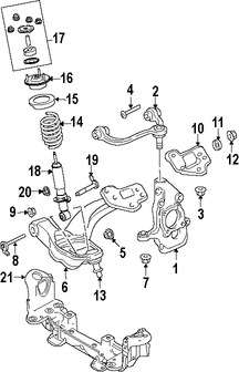 Foto de Soporte de Amortiguador Original para Mercury Grand Marquis Mercury Marauder Ford Crown Victoria Lincoln Town Car Marca FORD Nmero de Parte 8W7Z18183A