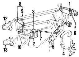 Foto de Manija interior de puerta Original para Lincoln Town Car Marca FORD Nmero de Parte 6W1Z5421818A