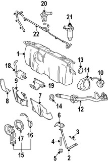 Foto de Lnea de Combustible Original para Lincoln Town Car 2005 2006 2007 2008 2009 Marca FORD Nmero de Parte 8W1Z9C047A