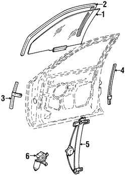 Foto de Canal de Crista Original para Lincoln Town Car Marca FORD Nmero de Parte 4W1Z5421596AA