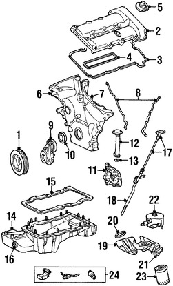 Foto de Tap�n de Drenaje de Aceite del Motor Original para Mercury Ford Lincoln Marca FORD N�mero de Parte YS4Z6730AA